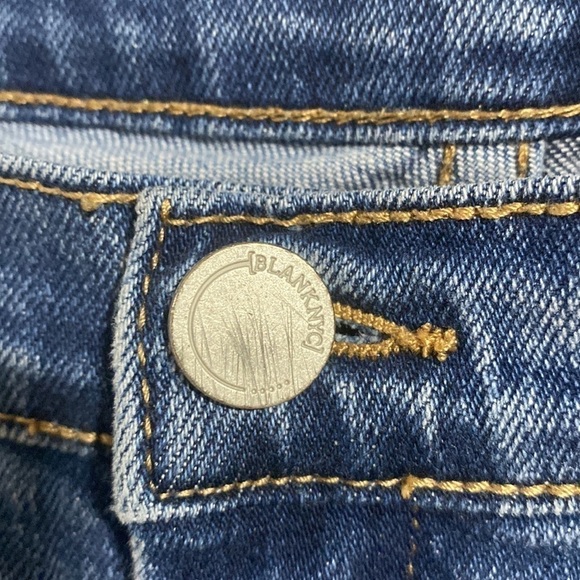 Blank NYC jeans The Reade crop frayed hem size 29 patchwork‎ denim - Picture 7 of 8